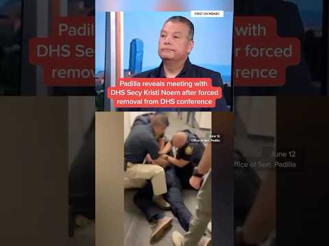 Padilla reveals meeting with DHS Secy Kristi Noem after forced removal from DHS conference