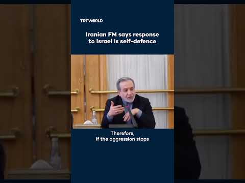 Iranian FM says response to Israel is self-defence