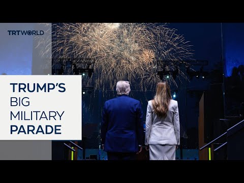 US President Trump hosts the military’s largest parade in decades