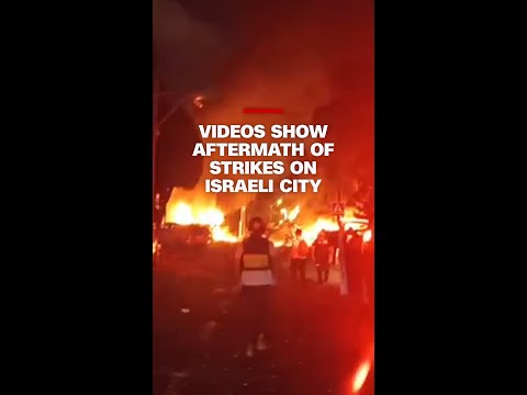 Videos show aftermath of strikes on Israeli city of Haifa
