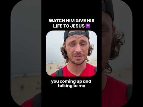 Watch Him Give His Life to Jesus ✝️
