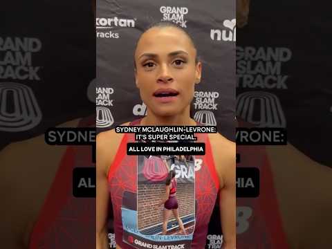 Sydney McLaughlin-Levrone gets all the love in Philly ❤️