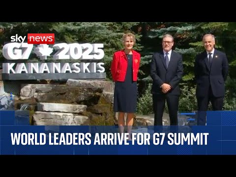Trump and Starmer join world leaders as they arrive for G7 summit in Canada