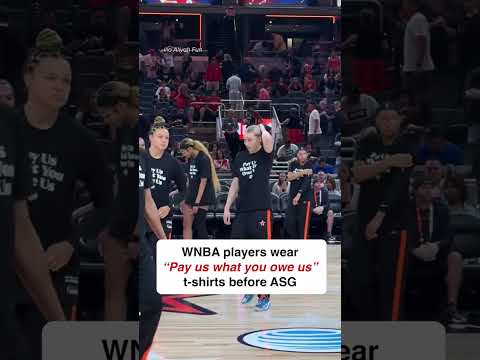 WNBA All-Stars don a message before the game #shorts
