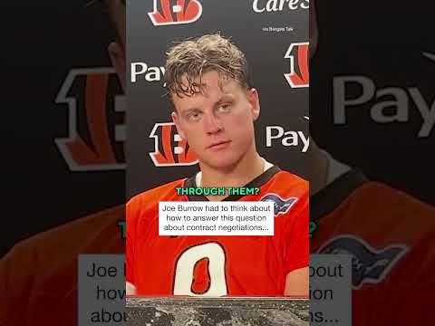 Burrow: “I know how it goes.” #shorts