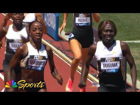 Tsige Duguma hangs on to secure Prefontaine Classic 2025 women’s 800m victory | NBC Sports