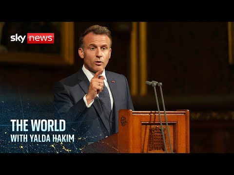 The French president on a state visit for the first time since Brexit | The World with Yalda Hakim