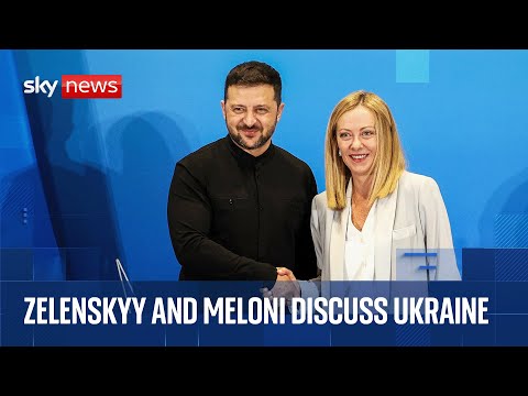 Zelenskyy and Italian PM news conference