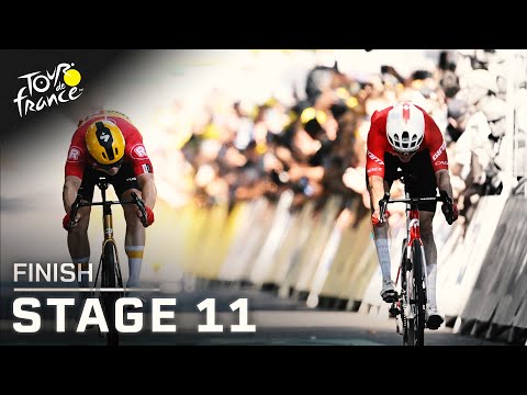Highlights: 2025 Tour de France, Stage 11 finish | Cycling on NBC Sports