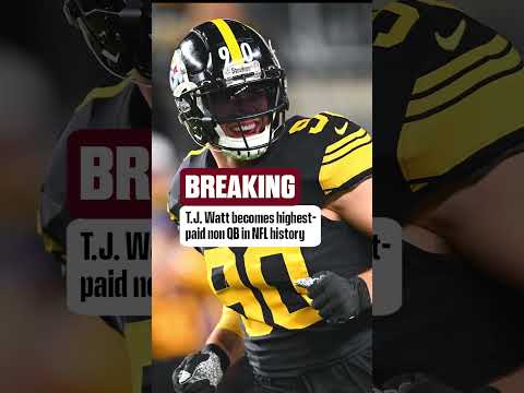 The Steelers and T.J. Watt have agreed to a 3-year $123M extension #shorts #nfl