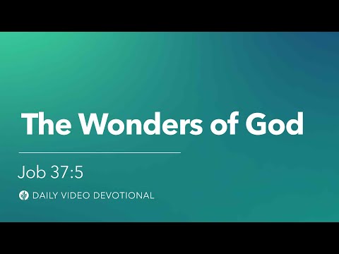 The Wonders of God | Job 37:5 | Our Daily Bread Video Devotional