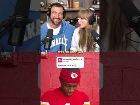 Xavier Worthy reacts to Taylor Swift celebrating his draft ๐ (via Chiefs/TT)