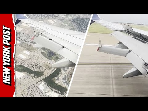 Scary Moment Delta Plane’s Wing Flap Breaks Midair