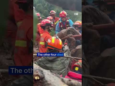 11-year-old child rescued in deadly landslide in China’s Yunnan province | DW News
