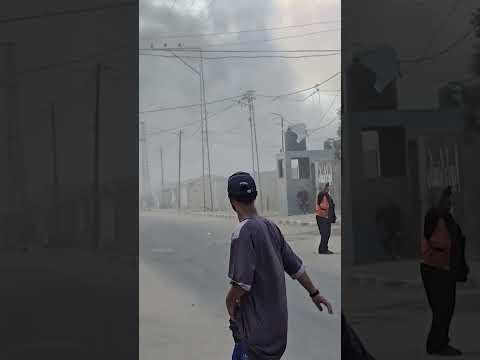 Israel Launches Airstrike on Gaza, Forcing Palestinians To Flee #shorts
