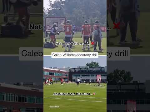 Caleb Williams target practice 🎯 #shorts