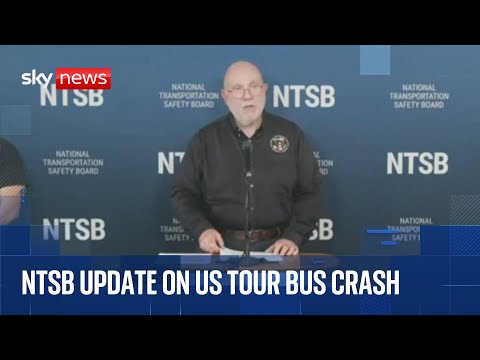 News conference after tour bus returning to New York City from Niagara Falls crashes
