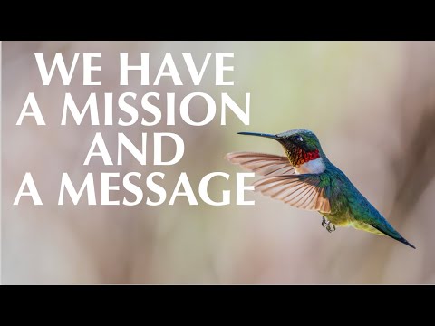WE HAVE A MISSION AND A MESSAGE