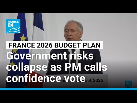 French PM’s job on line with call for confidence vote • FRANCE 24 English