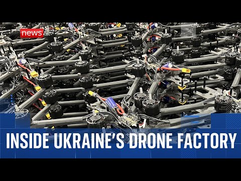 Sky News secures exclusive access inside a Ukrainian drone factory