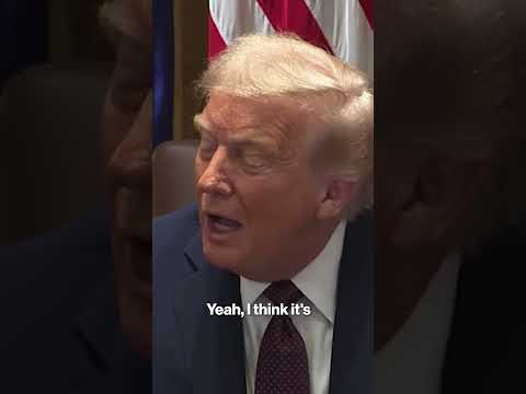 Trump Breaks Silence On Taylor Swift Engagement: ‘I Wish Them A Lot Of Luck’ #shorts