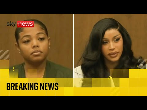 Witnesses give evidence in Cardi B civil assault trial – watch live inside court