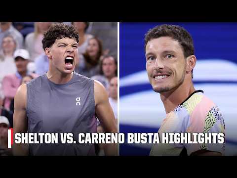 No. 6 Ben Shelton vs. Pablo Carreno Busta | Round 2 Highlights | 2025 US Open