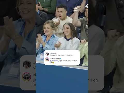 Trinity Rodman with a whole range of emotions watching Ben Shelton play! ๐๐พ (via @usopen/TT)