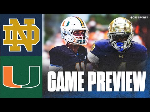 College Football Week 1 Game Preview: No. 6 Notre Dame at No. 10 Miami