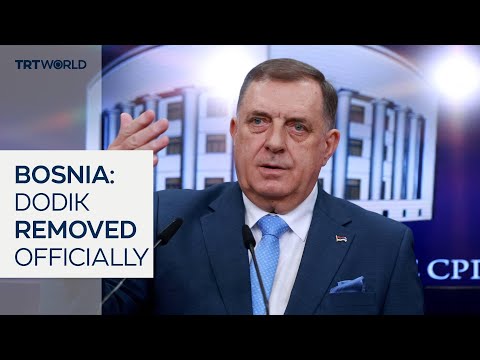 Bosnian Serb leader Milorad Dodik removed from office after conviction