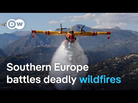 Southern Europe hit by wildfires and record temperatures | DW News