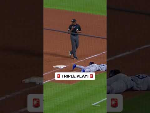 The Angels turn a TRIPLE PLAY against the DODGERS!! 🤯 #mlb #dodgers #angels