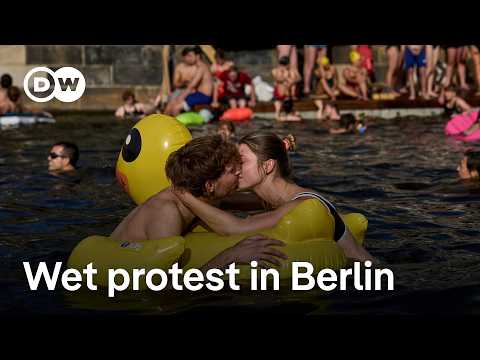 Berlin protesters challenge the city’s century-old ‘no swimming rule’ | DW News