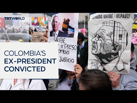 Colombia divided as ex-president Uribe sentenced to 12 years