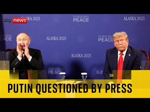 Putin asked if Russian army ‘will stop killing civilians’ as Russian President welcomed to Alaska