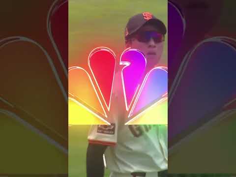 HE CAUGHT IT BETWEEN HIS KNEES! 🤯 #knees #ball #mlb #baseball #caught #giants