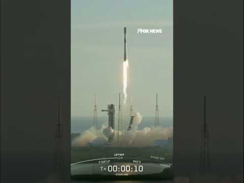 SpaceX launches satellites aboard Falcon 9 rocket #shorts