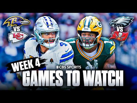 The BEST Games in Week 4 of the NFL Season | Packers at Cowboys, Ravens at Chiefs