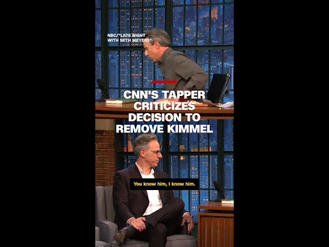 CNN’s Jake Tapper calls Kimmel removal an ‘infringement by the government on free speech’