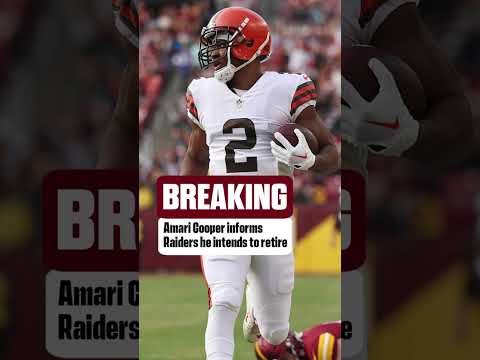 Amari Cooper informed the Raiders he plans on retiring #shorts