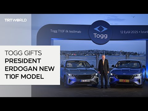 President Erdogan gifted Togg’s newly launched T10F sedan model