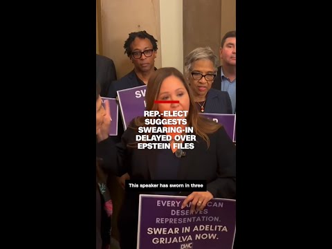 Rep.-elect suggests swearing-in delayed over Epstein files