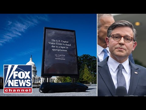 Speaker Johnson, House leadership hold presser on second day of shutdown