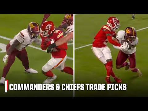 Commanders & Chiefs BOTH throw interceptions to open Monday Night Football 🤯 | NFL on ESPN