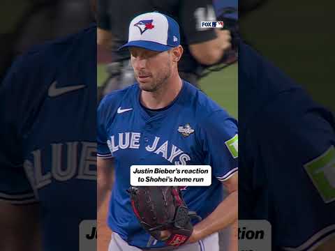 Justin Bieber reacts to Shohei Ohtani’s HR 😔 #mlb #toronto #ladodgers