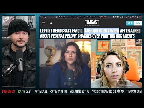 Democrat RAGE QUITS After Interview Asks About FEDERAL CHARGES | Tim Pool