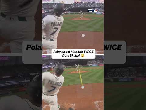 Jorge Polanco takes Skubal DEEP TWICE 🔱 #jorgepolanco #mariners #mlb #alds #homerun #mlb