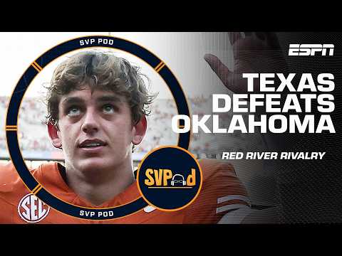Texas DUG DEEP in win over Oklahoma 😤 FULL Red River Rivalry reaction | SVPod