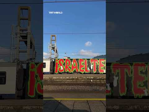 Train in Antwerp spotted with ‘Israel terrorist state’ graffiti