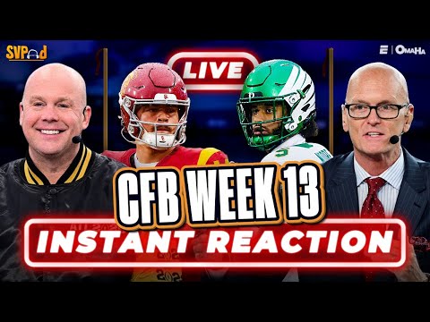 CFB Week 13 REACTIONS! Oregon beats USC, Georgia Tech UPSET & Notre Dame Dominates – 🏈 | SVPod